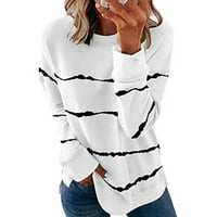 Kiplyki veleprodajna trendovska žena majica s dugim rukavima tiskanje labavih bluza