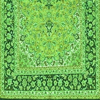 Ahgly Company zatvoreni okrugli perzijski zeleni prostirke, 6 'krug