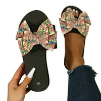 Ženske cvjetne ravne papuče na plaži trendi japanke bez zatvaranja ljetne Ležerne modne sandale s otvorenim nožnim
