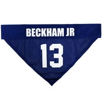 Kućni ljubimci Prvi NFLPA Odell Beckham JR Reverzibilni bandana - Licencirani dostupni timski igrači veličine