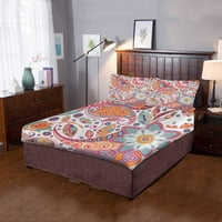 Komplet posteljine Cvijeće Paislie, pokrivač za poplun s jastučnicom za kućnu posteljinu, ukras sobe