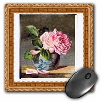 3 inča-slika viktorijanske slike kupusna ruža, podloga za miša, od
