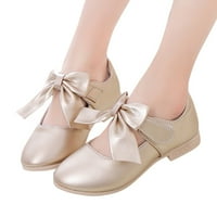 Dječje cipele bijele kožne cipele Bowknot Girls Princess Shoes Single Shoes Performance Cipele Shoes Veličina