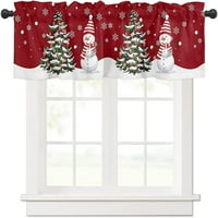 Božićne zavjese za prozore _ Božićna kuhinjska nadstrešnica kratki prorez za zavjese gornje prozorske zavjese