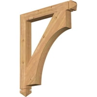 Ekena Millwork 1 2 W 30 D 36 H Westlake Arts & Crafts Smooth Bracket, zapadni crveni cedar