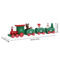 Voss božićni mali vlak za dječji poklon crtić drveni kreativni ukras