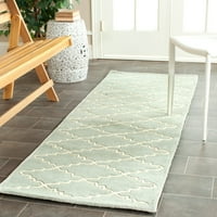 Ručno tkani tepih od plave Bjelokosti u boji 9721