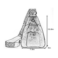 Ženske torbe na prsima s Više džepova torba s remenom preko tijela odvojiva torbica od PU kože ženski retro patentni