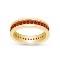 Prsten okruglog oblika s imitacijom Citrina 14k žutog zlata od žutog zlata preko srebra, veličina prstena je 13
