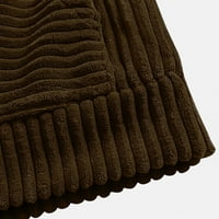Voncos kapuljače za muškarce zimske uštede labave se uklapaju s džepovima pulover vrhovi solidna boja patchwork