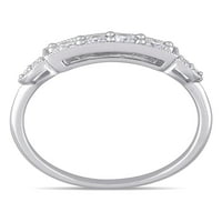 Miabella Carat T.W. Dijamantni 10K prsten za obećanje o bijelom zlatu