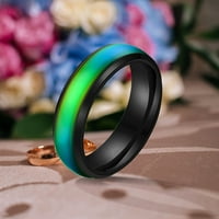 Mishuowoti modni termokromni prsten od nehrđajućeg čelika boja za promjenu prstena nakit darovi