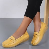 Ženske cipele u stilu, modne ženske prozračne cipele Na vezanje, Ležerne ravne cipele, žuta 38