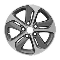 Kai 6. Obnovljeni OEM kotač od aluminijske legure, obrađeni i tamni ugljen, odgovara - Hyundai Elantra GT