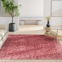 Dobro tkani apstraktni noćni krajolik modernog geometrijskog ravnog tkanja u crvenoj boji 7'7 9'10 prostirka za