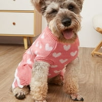 Božićna i novogodišnja odjeća za pse za kućne ljubimce ružičasti džemper za pse