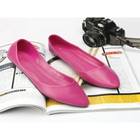 Modne ženske natikače elegantne ravne cipele bez zatvaranja večernje Ležerne lagane udobne cipele 8,5 ružičaste