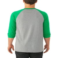 Jerzees muški i veliki muški mekani rukav Tri-Blend majica za bejzbol-pakiranje, do veličine 2xl