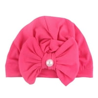 Malicu šešir za glavu za dječaka kapka kravata čvrsta zapletena luka skrb o plaži šešir ružičasta jedna veličina