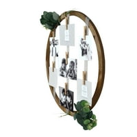 Prinz Viseći kružni zidni kolaž okvir za slike, prikaz fotografija, isječke