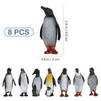 Figurice pingvina koje oponašaju igračke-pingvini, igračke za rani razvoj, ukrasi u obliku životinja