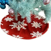 Suknja za božićno drvce žakard Kašmir suknja za snježne pahulje Božićni plišani tepih za ukrašavanje blagdanskih
