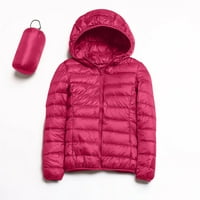 Sehao ženske parke Žene toplo vodootporna lagana jakna s kapuljačom od vjetra zimski kaput s recikliranom izolacijom