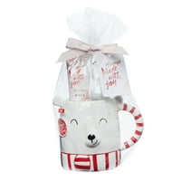Poklon set uvijek učinjeno s radošću sastoji se od šalice polarnog medvjeda, kreme za ruke i popa za kupku od