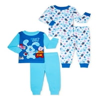 Blue's Clues Baby 4-komad pamučne pidžame, veličine 12m-24m