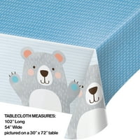 Bear Party Plastic Tablecloths, grof