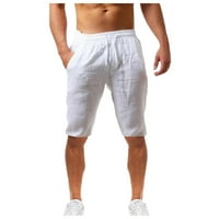 Teretne hlače za muškarce širokog kroja, rastezljive Ležerne ljetne kratke hlače od pamuka i teretne hlače