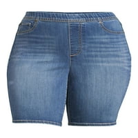 Ženske bermudske kratke hlače s patentnim zatvaračem Plus veličine